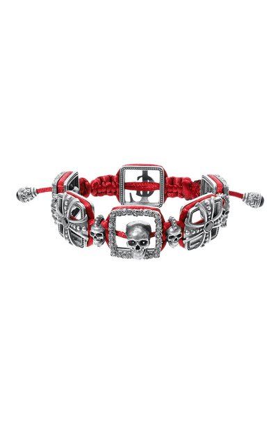 Мужской серебряный браслет spinning skull GL JEWELRY, арт. M420028-S97-305