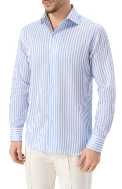 Рубашка из хлопка и льна  ALESSANDRO GHERARDI, арт. D0UBLE/7438, фото 3