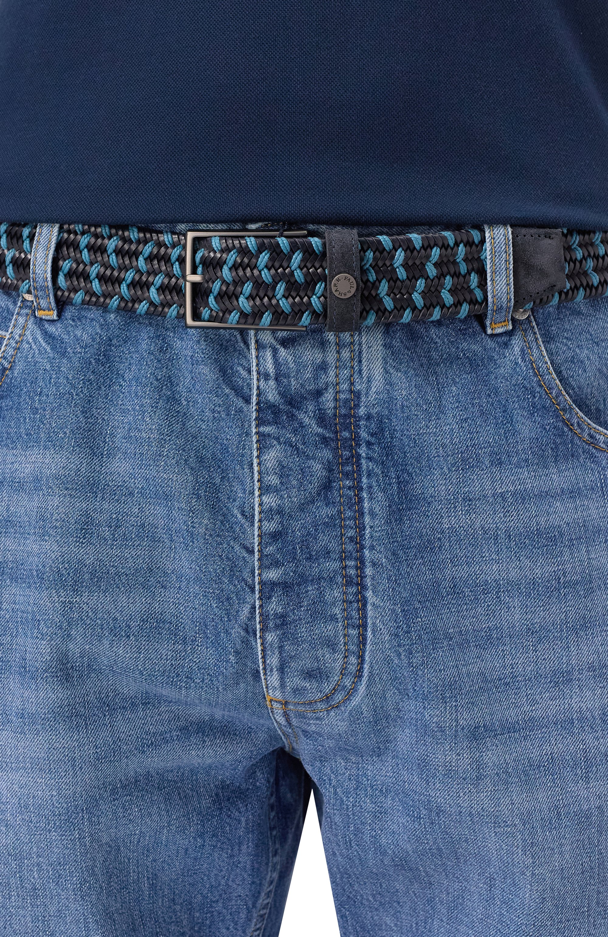 Ремень PAUL&SHARK темно-синего цвета по цене 26250 руб., арт. 25416002, фото 2 Ремень PAUL&SHARK, арт. 25416002, фото 2