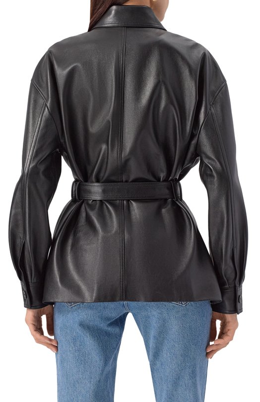 Кожаная куртка Saint Laurent 815253/YC2TF Чёрный  815253/YC2TF Фото 4