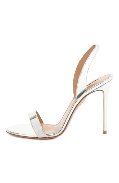 Кожаные босоножки so nude 105 AQUAZZURA, арт. SNUHIGS0-SPE-CCC, фото 3