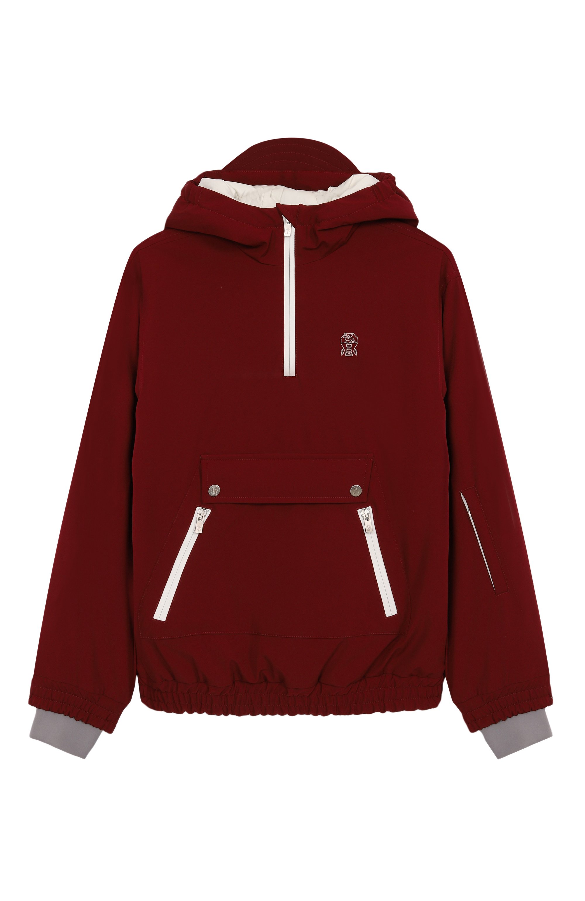 Утепленная куртка BRUNELLO CUCINELLI бордового цвета по цене 229500 руб., арт. BV406E920C, фото 1 Утепленная куртка BRUNELLO CUCINELLI, арт. BV406E920C, фото 1