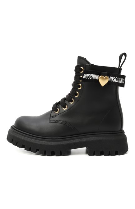 Кожаные ботинки MOSCHINO, арт. 81954/VAR3/24-27