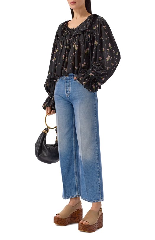 Замшевые босоножки Maxime Chloé CH25A10GRY Бежевый  CH25A10GRY Фото 3