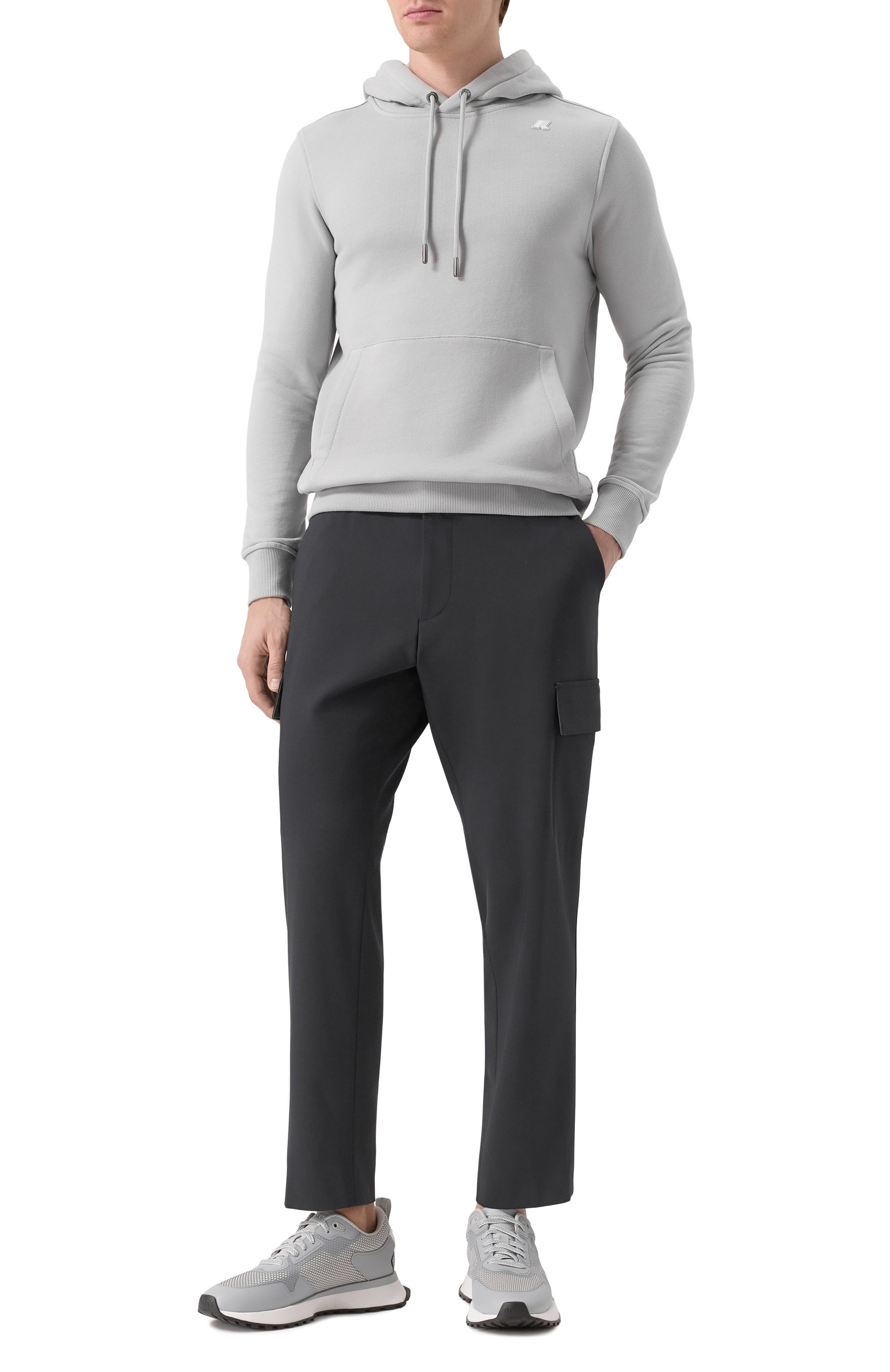 Брюки-карго из вискозы и шерсти BOSS, арт. 50535069, фото 2