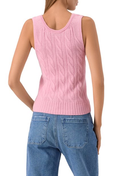 Топ из шерсти и кашемира BLUMARINE розового цвета по цене 49700 руб., арт. P522M572B, фото 4 Топ из шерсти и кашемира BLUMARINE, арт. P522M572B, фото 4