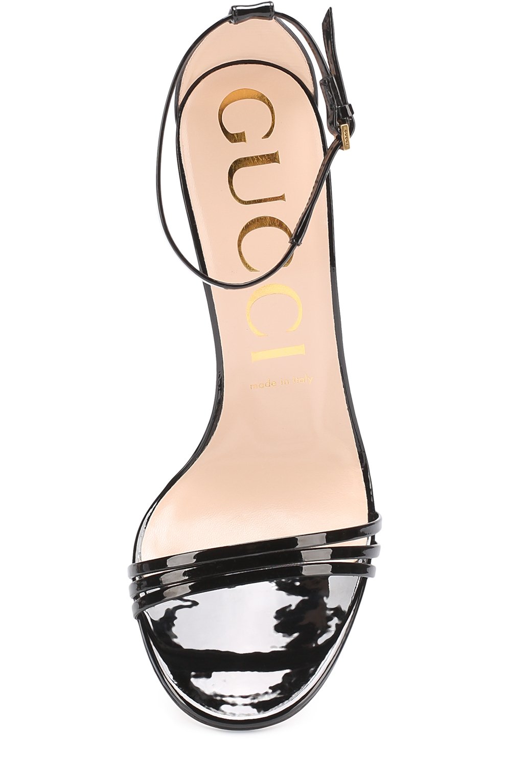 Лаковые босоножки ilse на шпильке GUCCI, арт. 465995/BNC00, фото 4