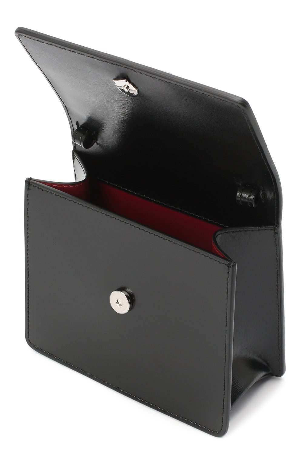 Кожаная сумка OFF-WHITE черного цвета по цене 78800 руб., арт. 0MNA111E20LEA0011000, фото 4 Кожаная сумка OFF-WHITE, арт. 0MNA111E20LEA0011000, фото 4