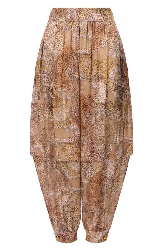 Шелковые брюки Zimmermann 6971PC261 Леопардовый 6971PC261
