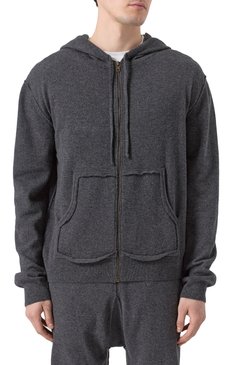 Мужской кардиган из шерсти и кашемира MAISON MARGIELA темно-серого цвета, арт. S50GU0234/M13095 | Фото 3 (Драгоценные камни: Проставлено; Рукава: Длинные; Материал внешний: Кашемир, Шерсть; Материал сплава: Проставлено; Длина (для топов): Стандартные; Мужское Кросс-КТ: Кардиган-одежда; Стили: Минимализм)