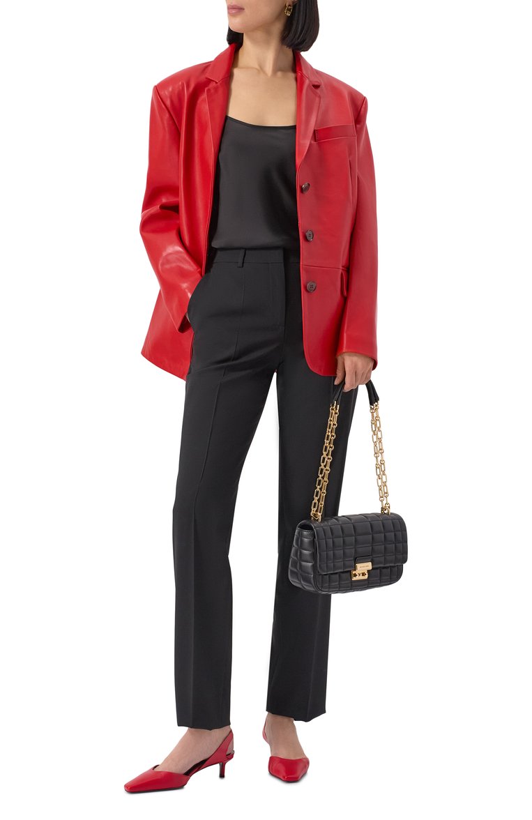 Женская сумка tribeca large MICHAEL MICHAEL KORS черного цвета, арт. 30R4G2RL7L | Фото 7 (Ремень/цепочка: На ремешке; Материал: Натуральная кожа; Размер: large)