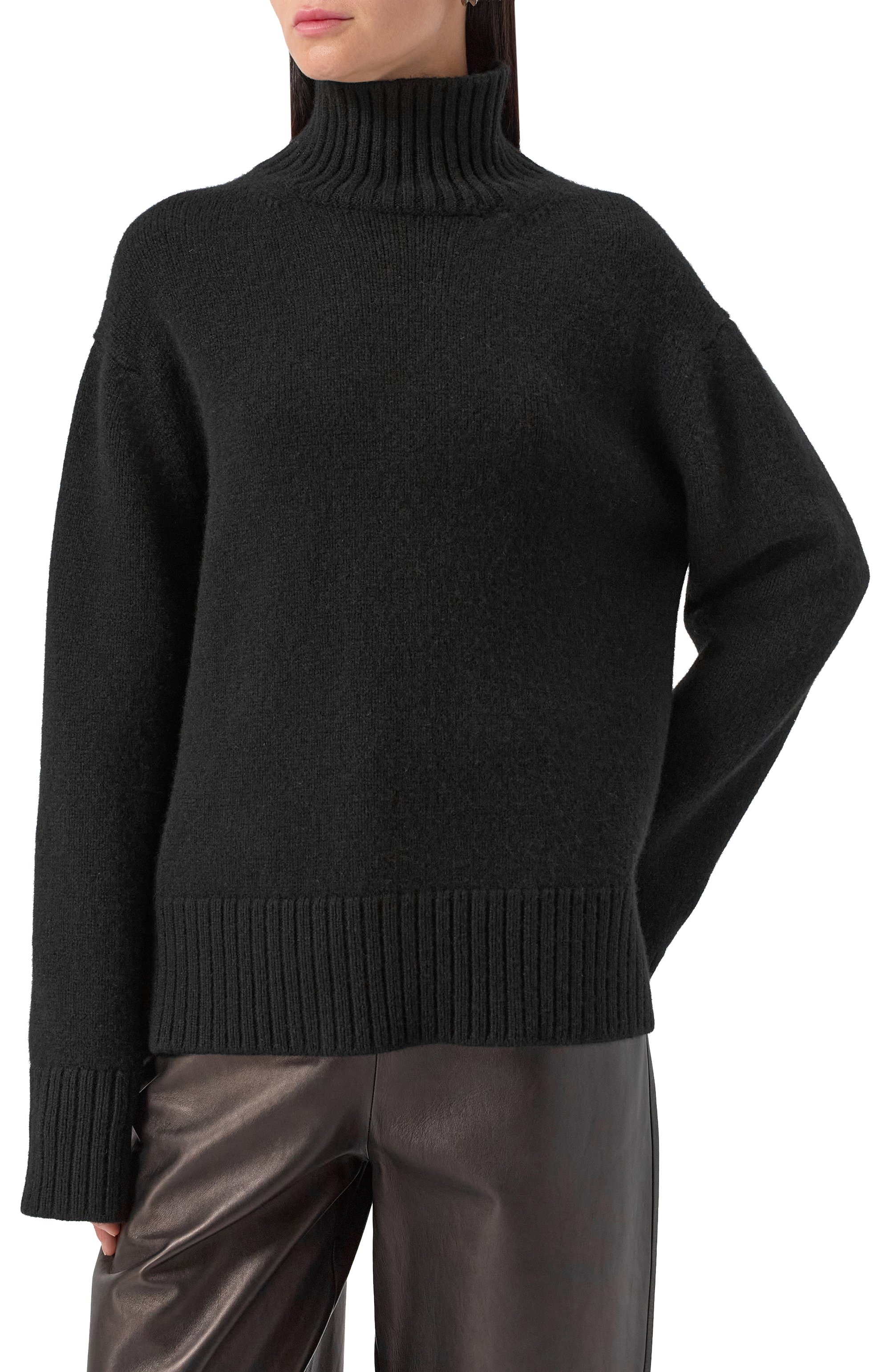 Кашемировый свитер MVST черного цвета по цене 155500 руб., арт. MKNSW038/ME24082, фото 3 Кашемировый свитер MVST, арт. MKNSW038/ME24082, фото 3