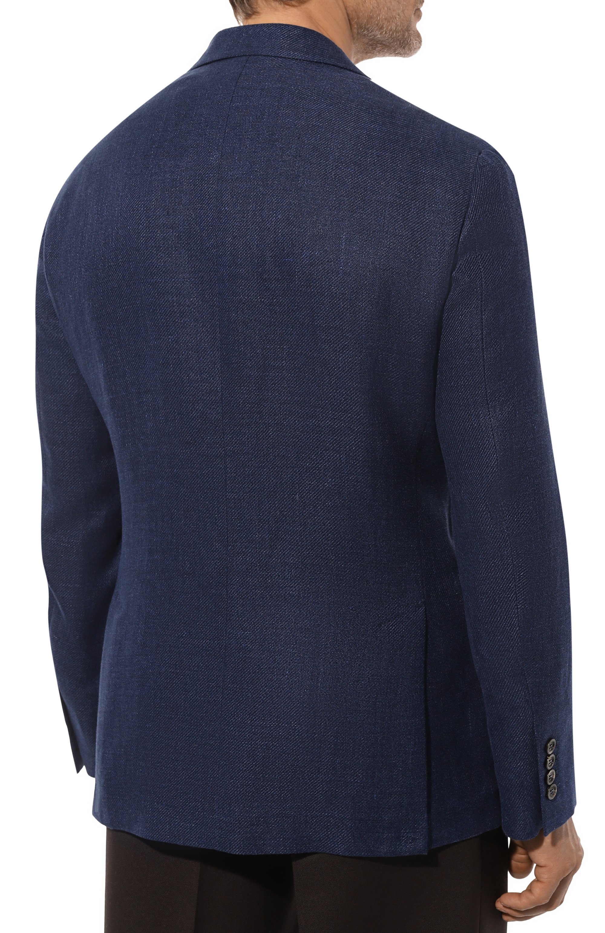 Пиджак изо льна и шерсти BRUNELLO CUCINELLI, арт. MW4827BND, фото 4