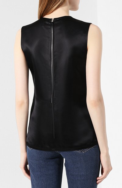 Топ из вискозы HELMUT LANG черного цвета по цене 53550 руб., арт. J06HW513, фото 4 Топ из вискозы HELMUT LANG, арт. J06HW513, фото 4