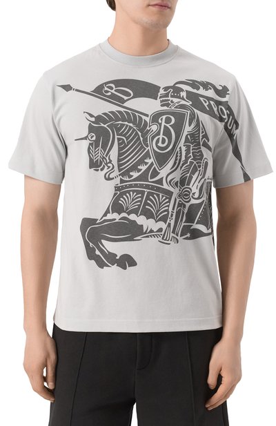 Хлопковая футболка BURBERRY, арт. 8104019, фото 3