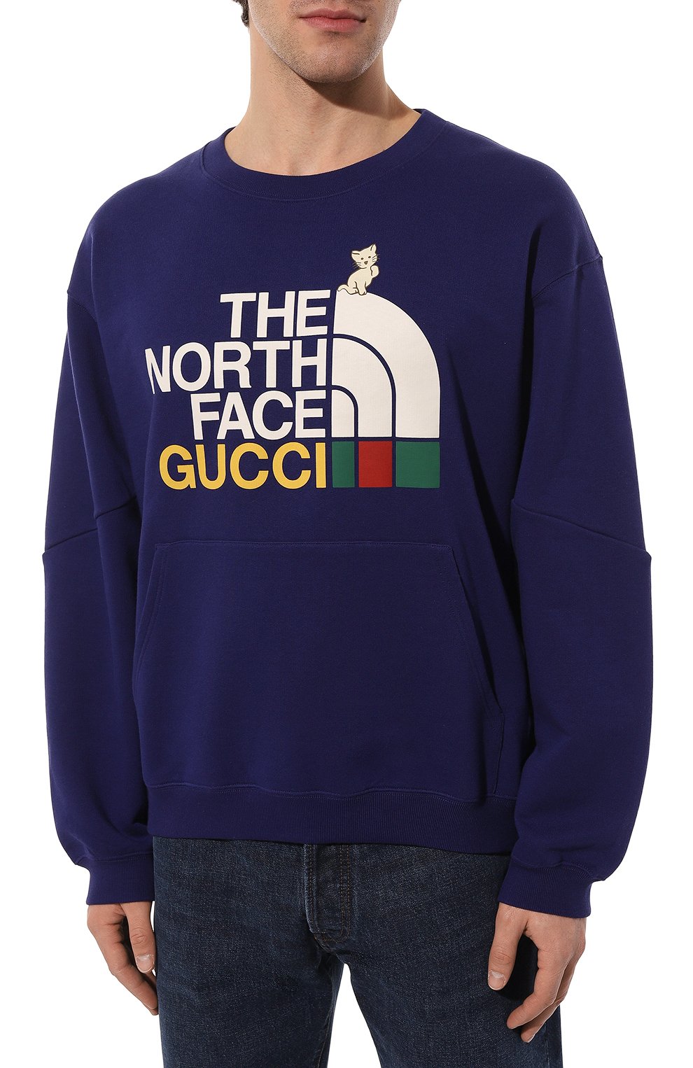 Хлопковый свитшот the north face x gucci GUCCI, арт. 671455 XJDRL, фото 3