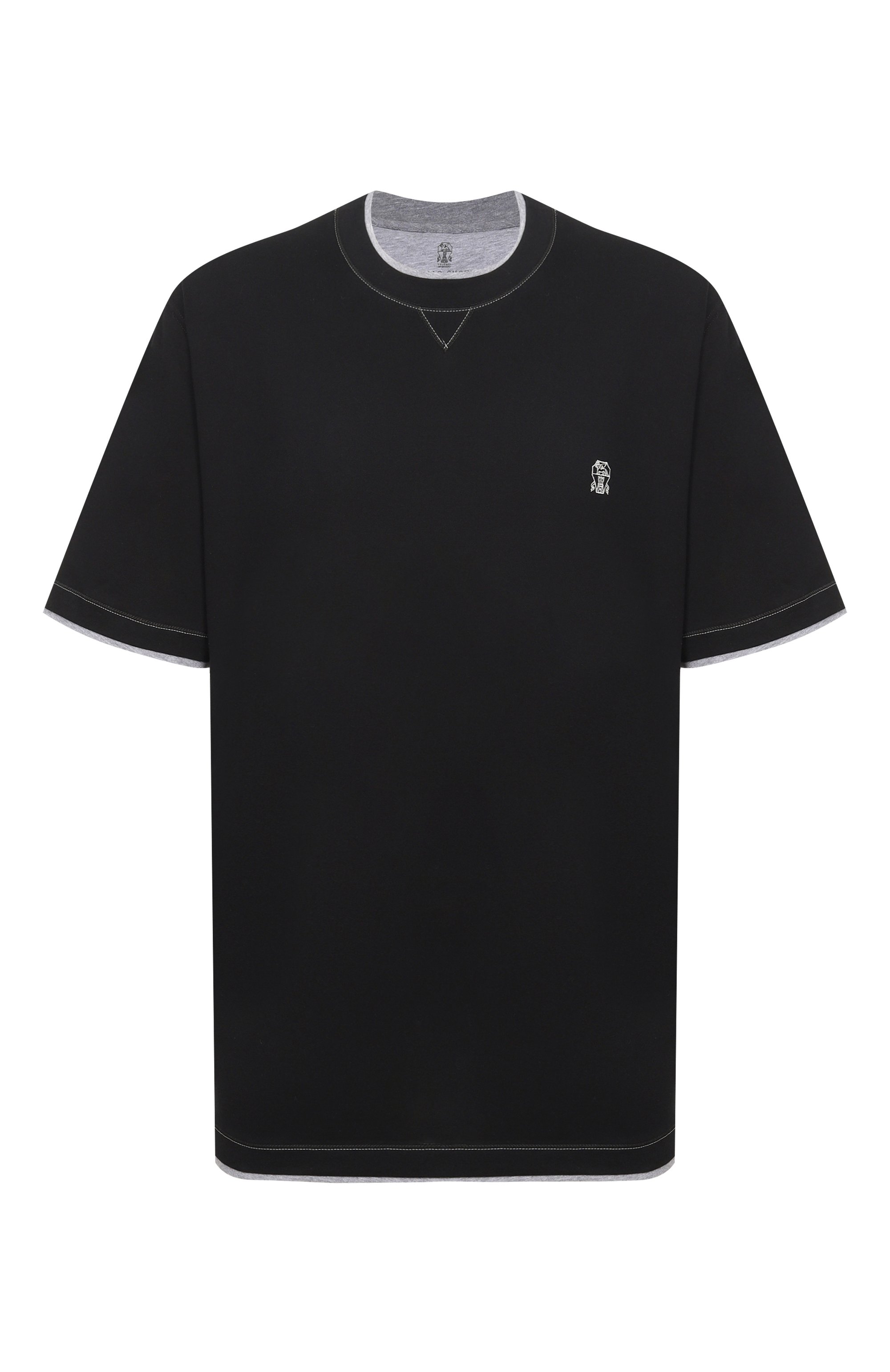 Хлопковая футболка BRUNELLO CUCINELLI, арт. M0B137451G, фото 1