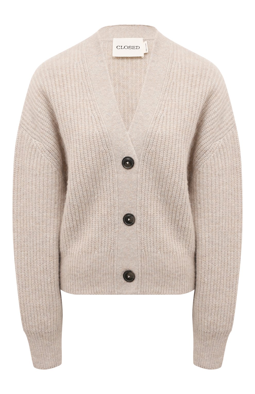 Кардиган CLOSED серого цвета по цене 35150 руб., арт. C96059-98I-22, фото 1 Кардиган CLOSED, арт. C96059-98I-22, фото 1