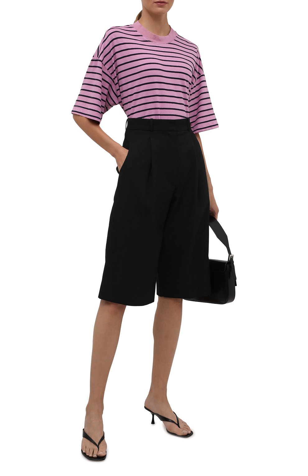 Хлопковая футболка ELECTRIC AND ROSE, арт. LFTP24-STRIPE, фото 2