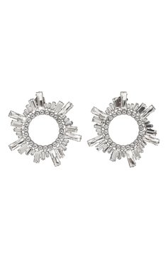 Женские серьги AMINA MUADDI белого цвета, арт. BEGUM EARRINGS | Фото 1 (Региональные ограничения белый список (Axapta Mercury): Не проставлено; Нос: Не проставлено; Материал: Металл, Стекло)