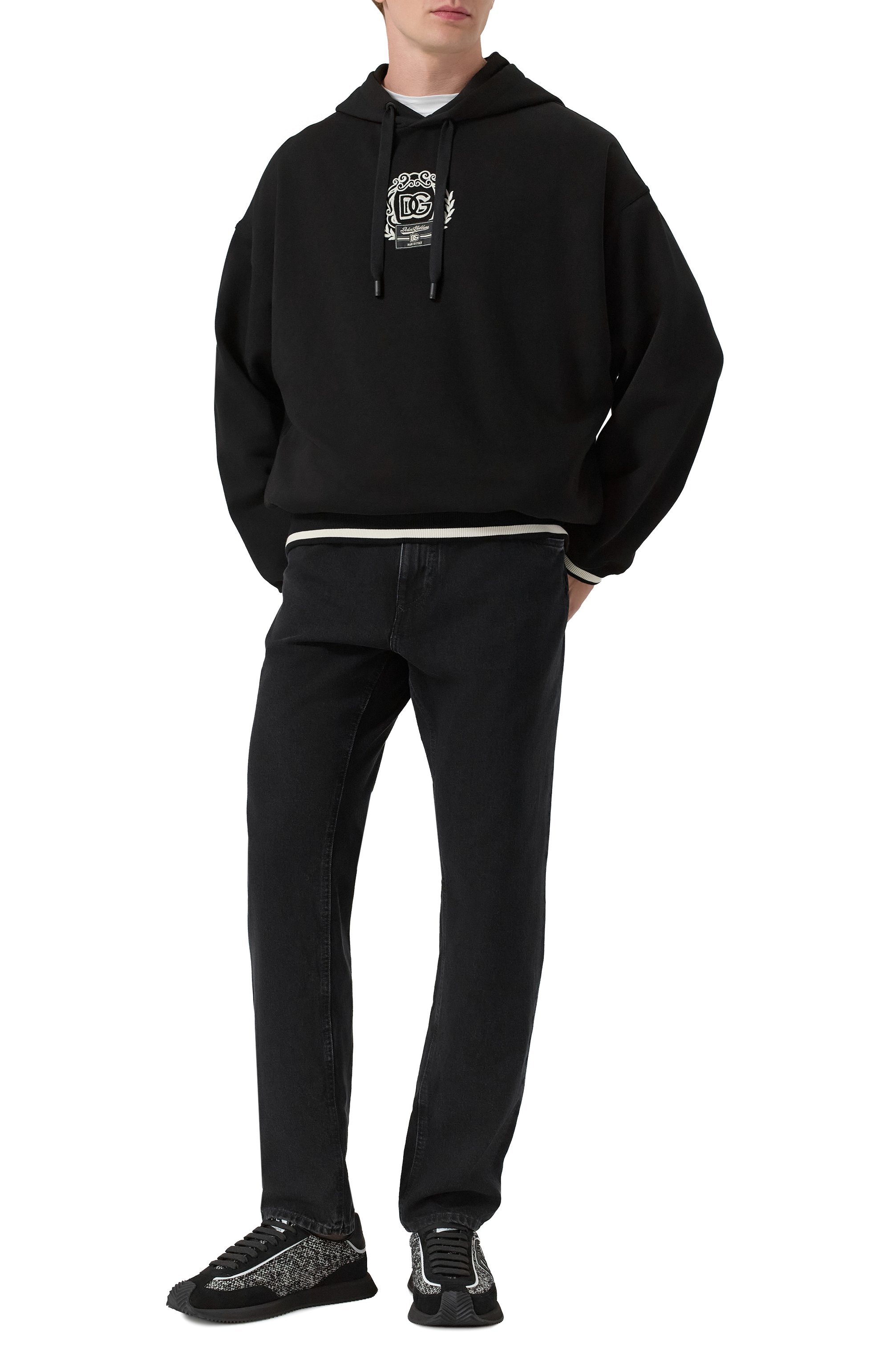 Комбинированные кроссовки dg cushion DOLCE & GABBANA, арт. CS2288/AP452, фото 2