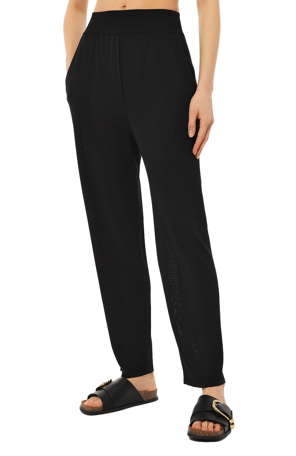 Брюки из шелка и вискозы FREEAGE черного цвета по цене 40040 руб., арт. W23.PT042.6070.900, фото 3 Брюки из шелка и вискозы FREEAGE, арт. W23.PT042.6070.900, фото 3