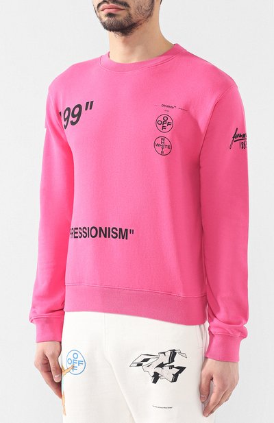 Хлопковый свитшот OFF-WHITE, арт. 0MBA025R190030112888, фото 3