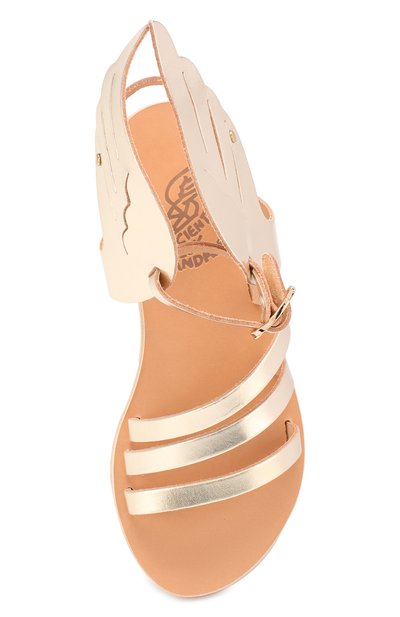 Кожаные босоножки ANCIENT GREEK SANDALS, арт. IKARIA/PLATINUM, фото 4