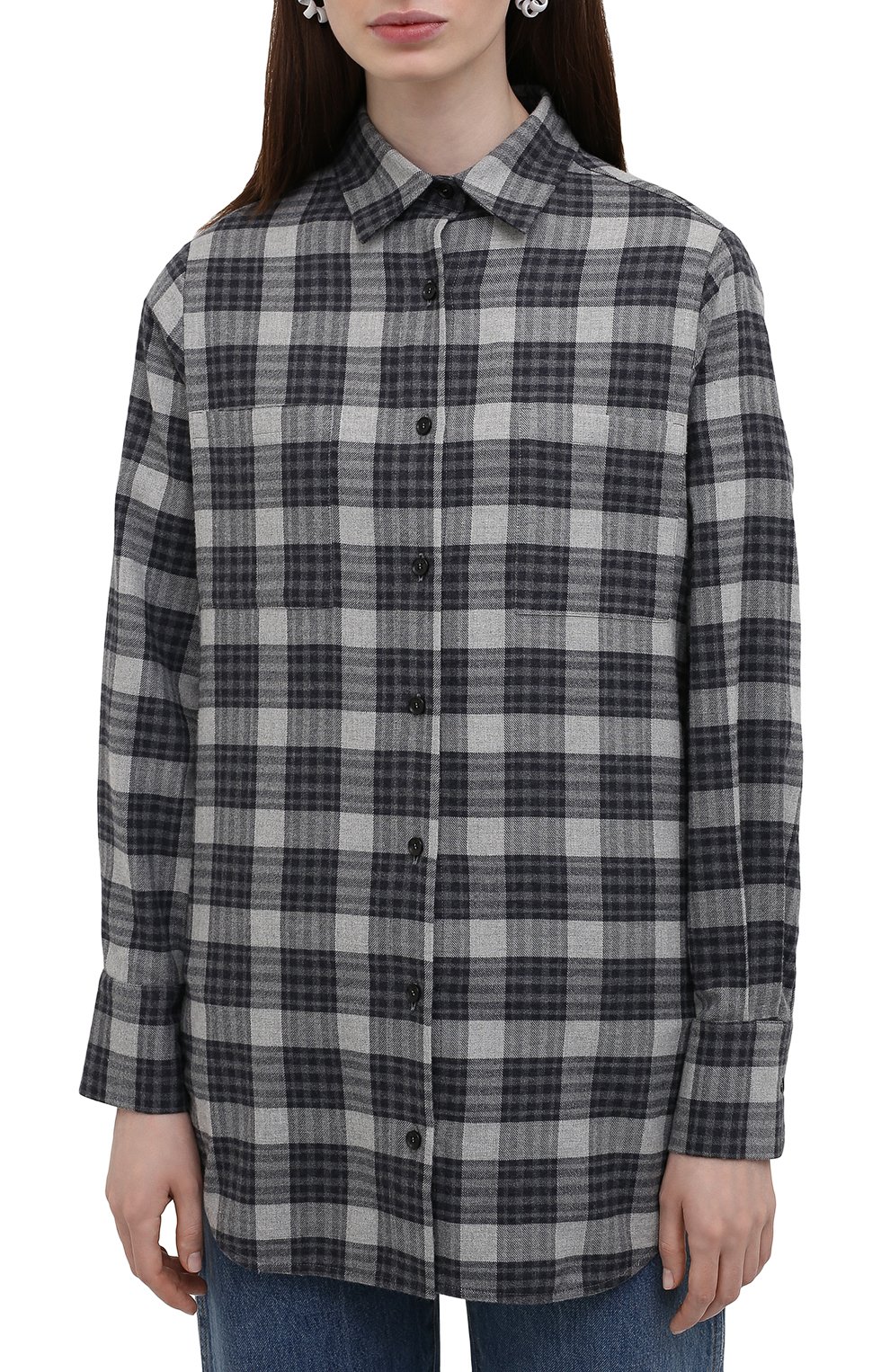Хлопковая рубашка KITON разноцветного цвета по цене 89000 руб., арт. D52445H07868, фото 3 Хлопковая рубашка KITON, арт. D52445H07868, фото 3