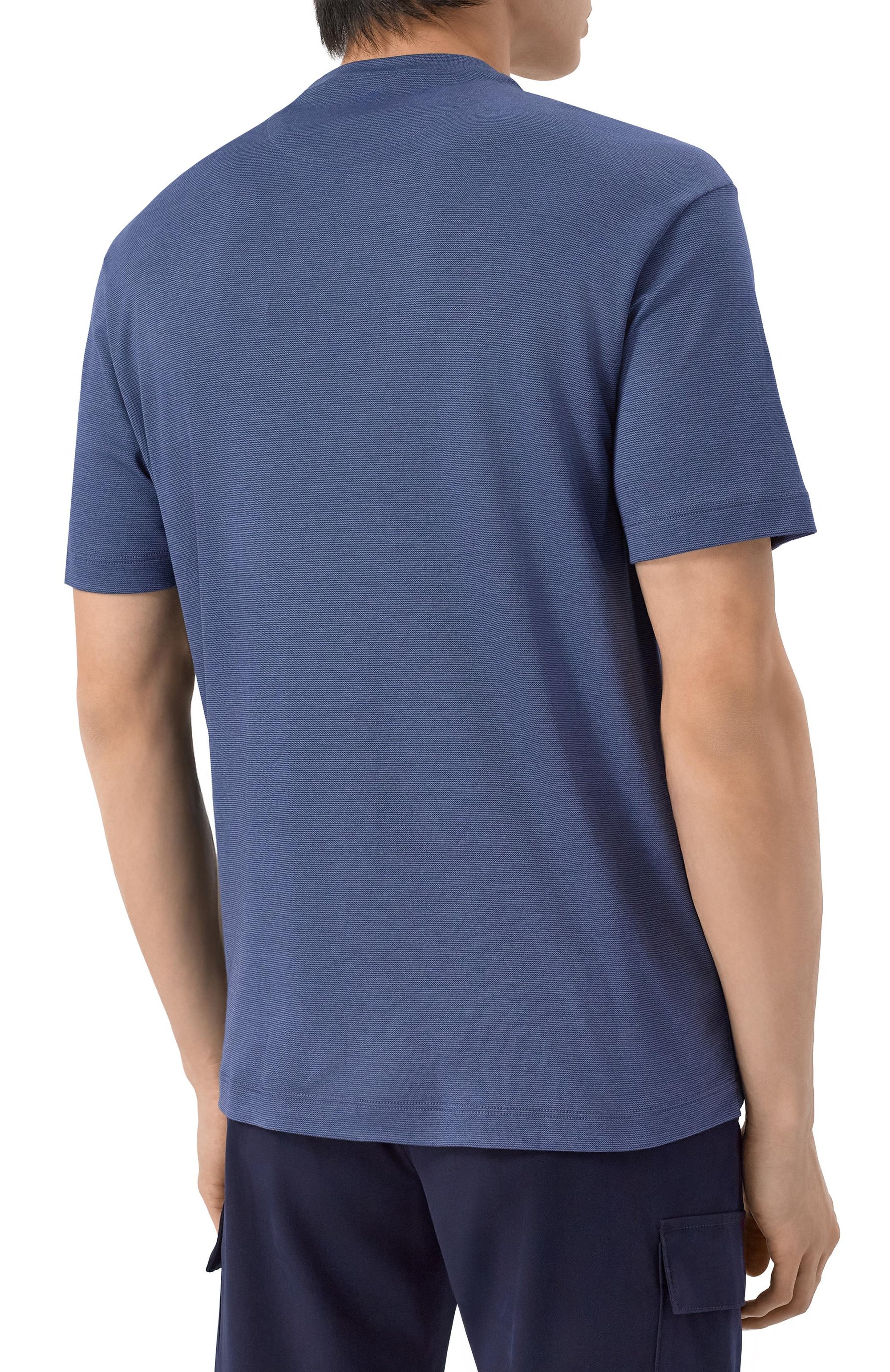 Футболка из хлопка и лиоцелла PAUL&SHARK, арт. 25411026_001, фото 4