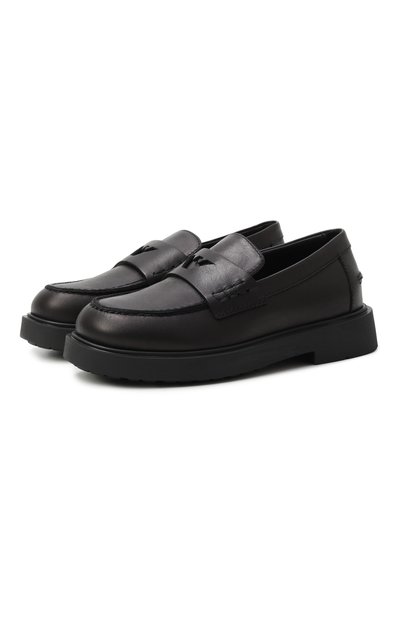 Кожаные лоферы EMPORIO ARMANI, арт. EB000798/AF18732