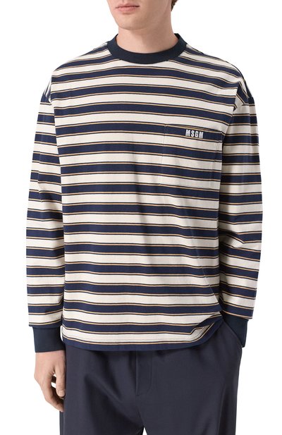 Хлопковый лонгслив MSGM, арт. 4040MM115D/267019, фото 3