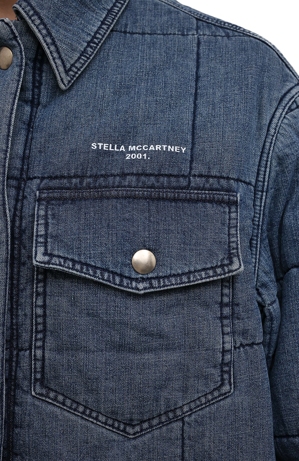 Хлопковая куртка STELLA MCCARTNEY синего цвета по цене 119500 руб., арт. 603988/S0H54, фото 5 Хлопковая куртка STELLA MCCARTNEY, арт. 603988/S0H54, фото 5