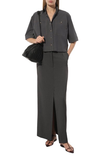 Женская хлопковая рубашка BRUNELLO CUCINELLI, арт. ML949B1348