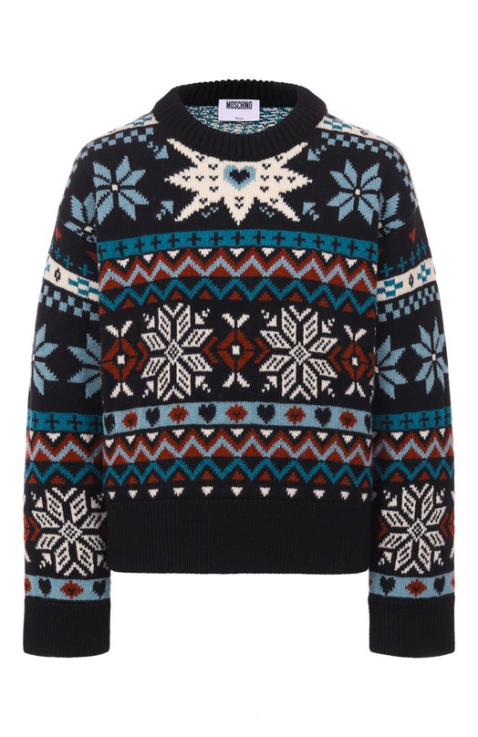 Шерстяной свитер Moschino A0916/5405 Чёрный A0916/5405