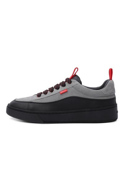Кожаные кеды rudys BALLY серого цвета по цене 53900 руб., арт. MSK0E7/VT992__SU009I0W9, фото 3 Кожаные кеды rudys BALLY, арт. MSK0E7/VT992__SU009I0W9, фото 3