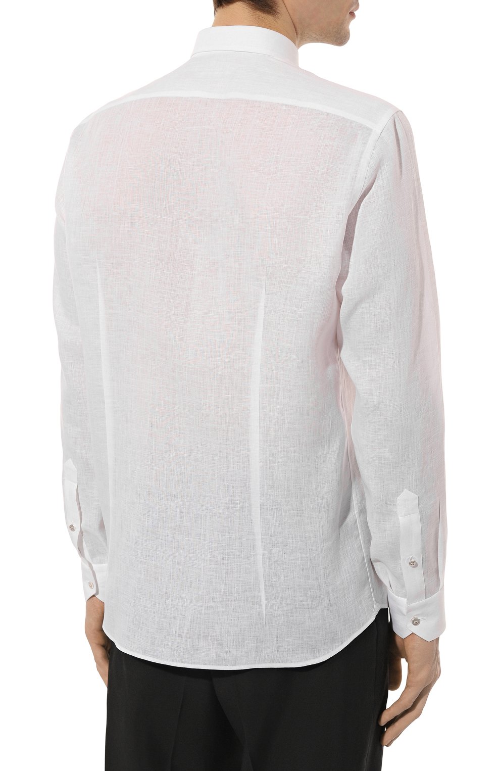 Льняная рубашка ZILLI белого цвета по цене 89950 руб., арт. MFZ-13091-338562/0002, фото 4 Льняная рубашка ZILLI, арт. MFZ-13091-338562/0002, фото 4