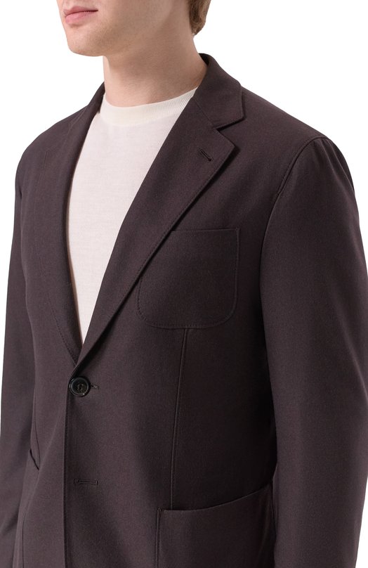 Кашемировый пиджак Giorgio Armani GM000248/TE10115 Коричневый  GM000248/TE10115 Фото 6