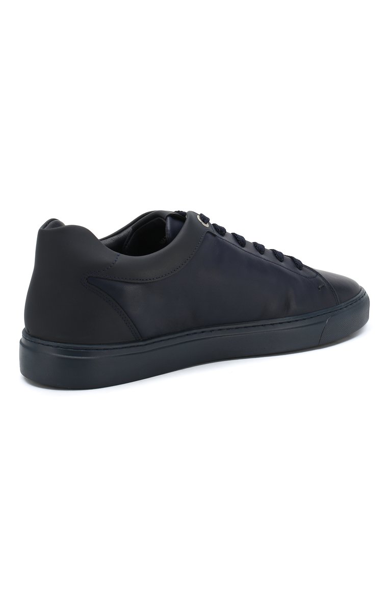 Мужские кожаные кеды tom на шнуровке HARRYS OF LONDON синего цвета, арт. T0M NAPPA LEATHER/TEACH | Фото 4 (Статус проверки: Проверено, Проверена категория; Подошва: Плоская; Материал внутренний: Натуральная кожа; Материал утеплителя: Без утеплителя; Стили: Классический; Материал сплава: Проставлено, Проверено; Драгоценные камни: Проставлено; Материал внешний: Натуральная кожа; Кросс-КТ: Низкие)
