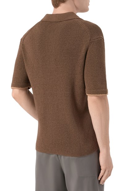 Поло изо льна и хлопка 12 STOREEZ, арт. 137209, фото 4