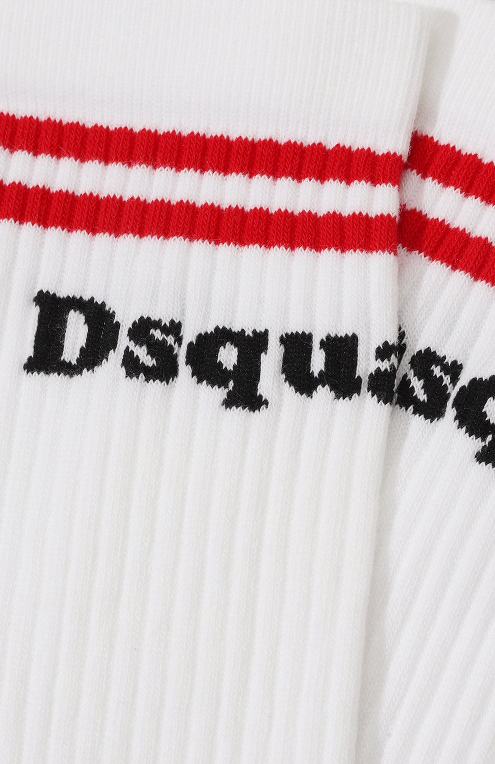 Хлопковые носки DSQUARED2 белого цвета по цене 9535 руб., арт. DFV172850, фото 2 Хлопковые носки DSQUARED2, арт. DFV172850, фото 2
