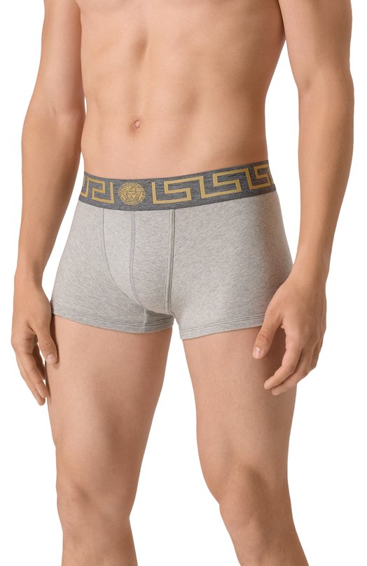 Хлопковые боксеры Versace AU10026/A232741 Серый  AU10026/A232741 Фото 2