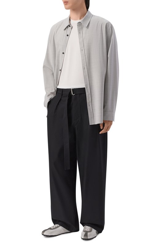 Брюки из хлопка и шелка Attachment AP61-042 Чёрный  AP61-042 Фото 2