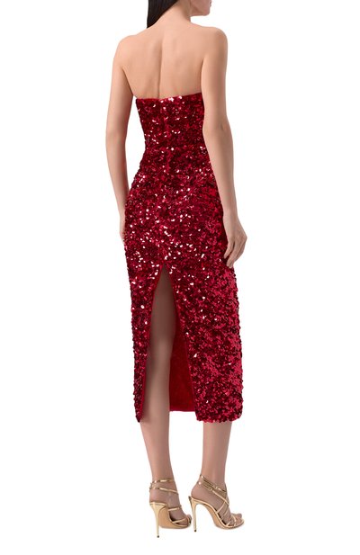 Платье с отделкой пайетками SELF-PORTRAIT, арт. RS25044MR, фото 4