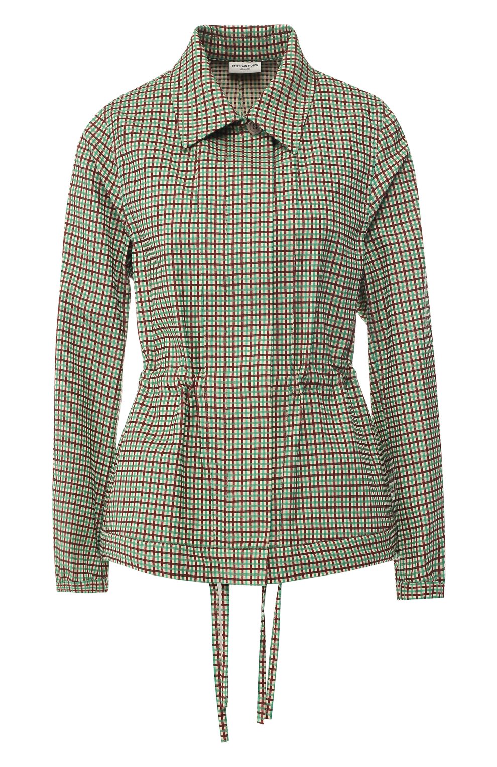 Жакет из вискозы и хлопка DRIES VAN NOTEN зеленого цвета по цене 52100 руб., арт. 191-30508-7034, фото 1 Жакет из вискозы и хлопка DRIES VAN NOTEN, арт. 191-30508-7034, фото 1