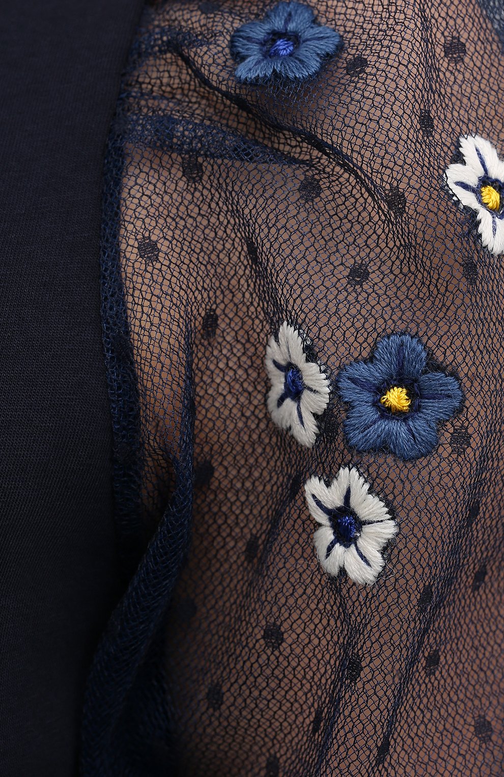 Хлопковая футболка REDVALENTINO синего цвета по цене 29050 руб., арт. VR3MG09Q/5QD, фото 5 Хлопковая футболка REDVALENTINO, арт. VR3MG09Q/5QD, фото 5