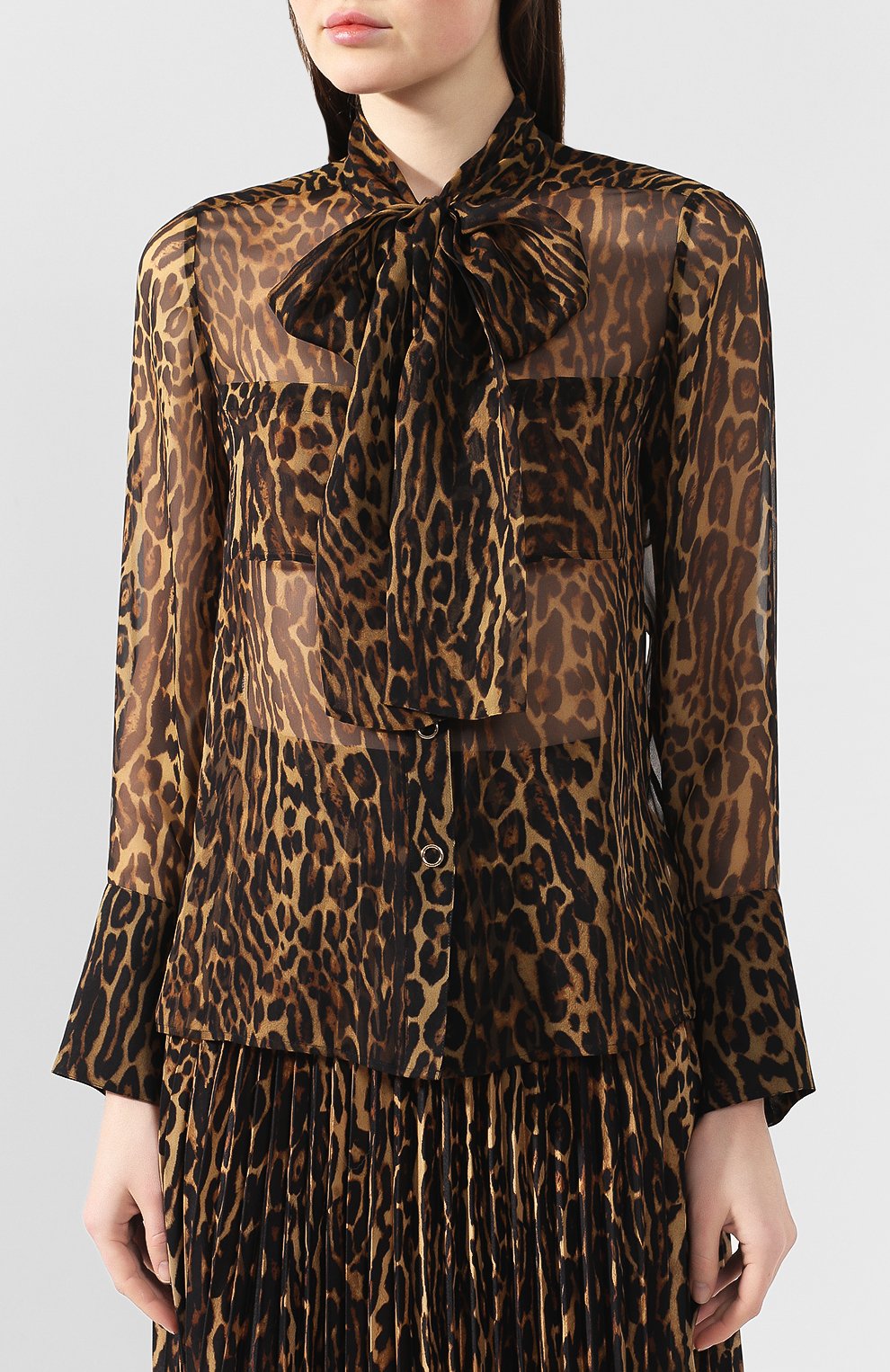 Шелковая блузка BURBERRY, арт. 8024256, фото 3