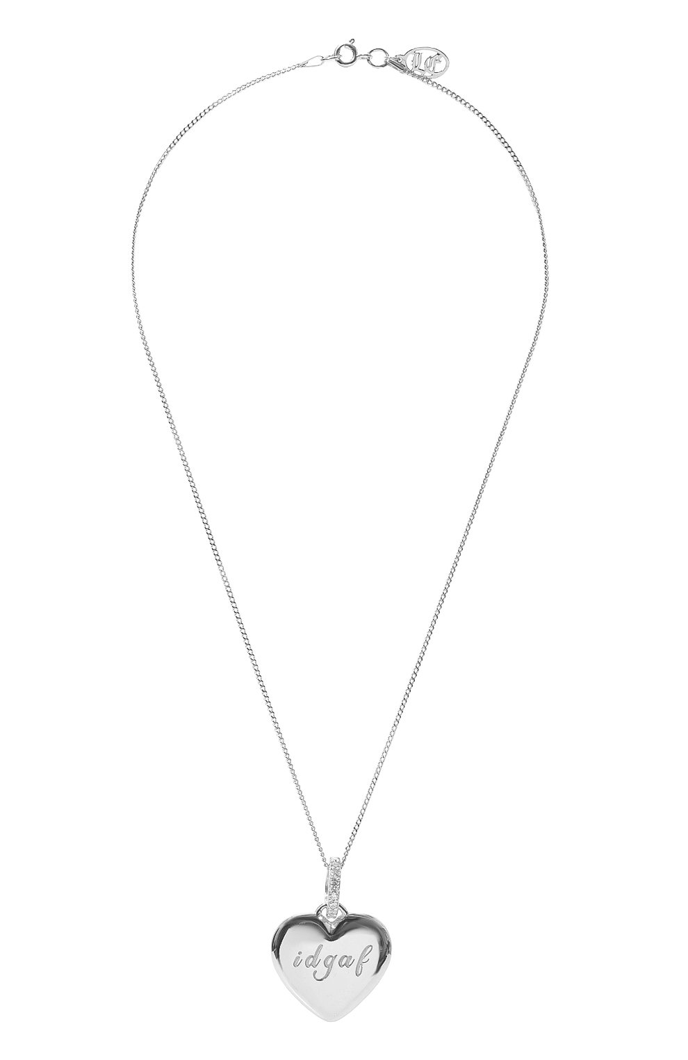 Подвеска на цепочке LEVASHOVAELAGINA серебряного цвета по цене 17000 руб., арт. idgaf/n, фото 1 Подвеска на цепочке LEVASHOVAELAGINA, арт. idgaf/n, фото 1