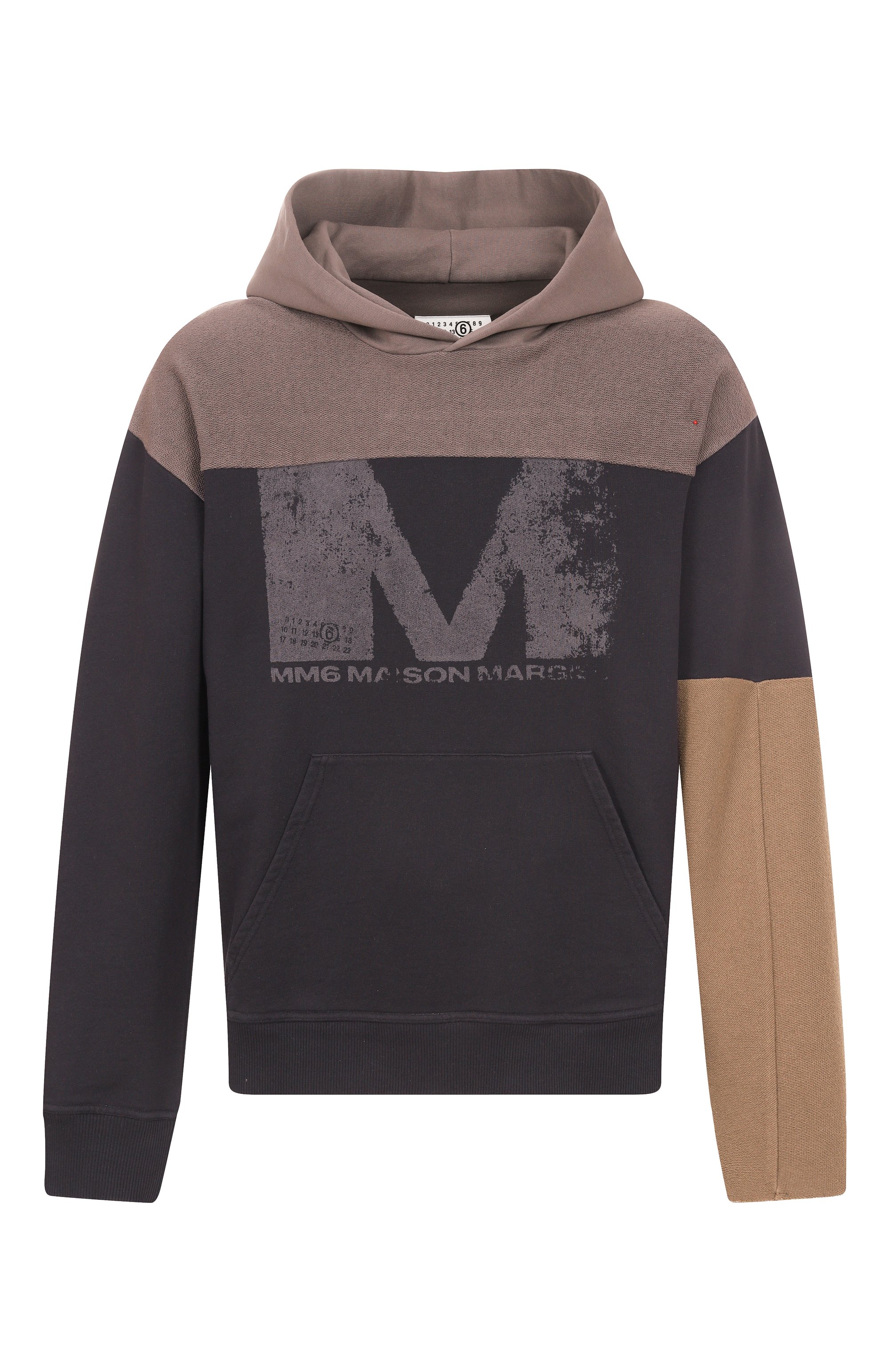 Хлопковое худи MM6 черного цвета по цене 61550 руб., арт. SH0GU0025/MTJ016, фото 1 Хлопковое худи MM6, арт. SH0GU0025/MTJ016, фото 1