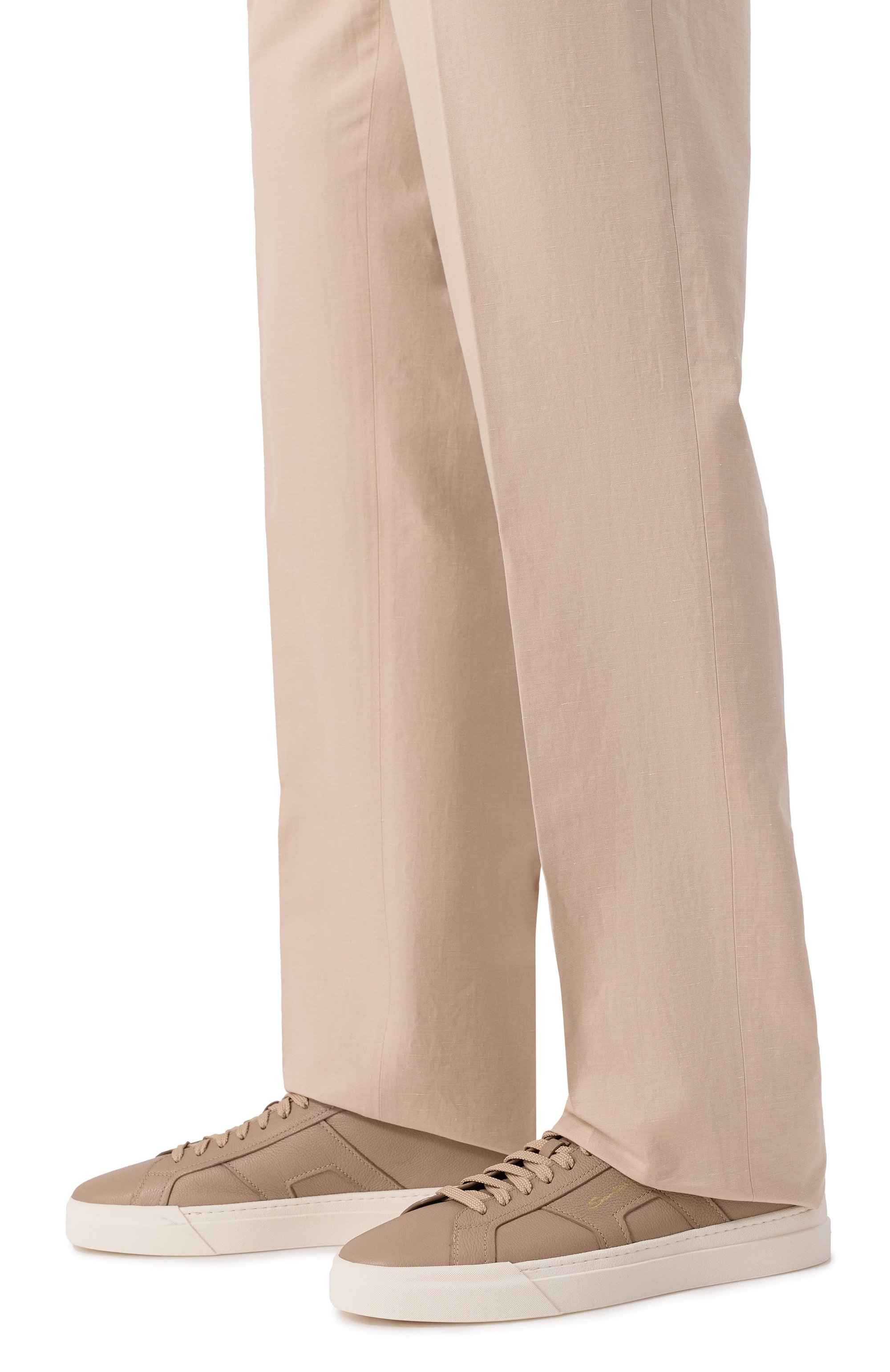 Кожаные кеды gloria SANTONI, арт. MBGG21967PNNKSIW, фото 3